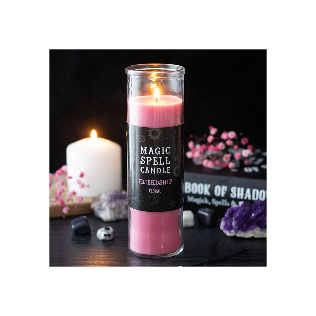 Friendship Floral Magic Spell Tube Candle